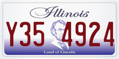 IL license plate Y354924