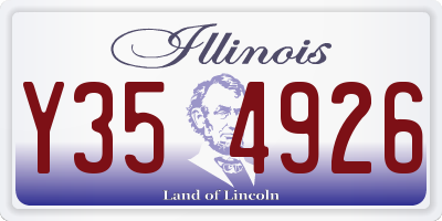 IL license plate Y354926
