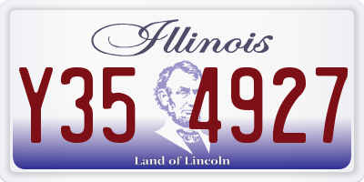 IL license plate Y354927