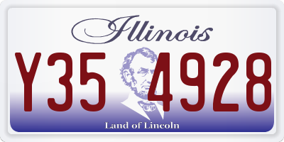 IL license plate Y354928