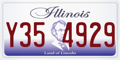 IL license plate Y354929