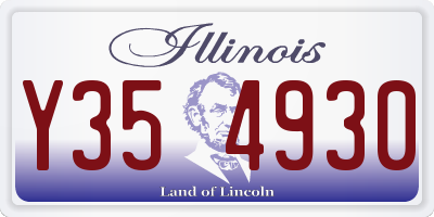 IL license plate Y354930