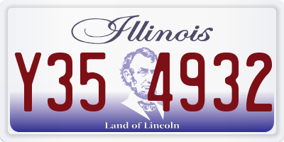 IL license plate Y354932