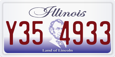 IL license plate Y354933