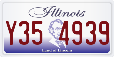 IL license plate Y354939