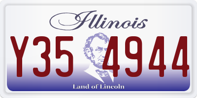 IL license plate Y354944