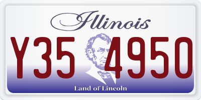 IL license plate Y354950