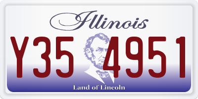 IL license plate Y354951