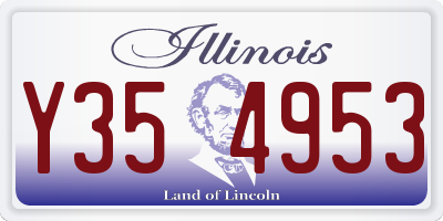IL license plate Y354953