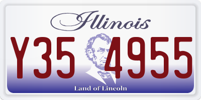 IL license plate Y354955