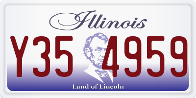 IL license plate Y354959