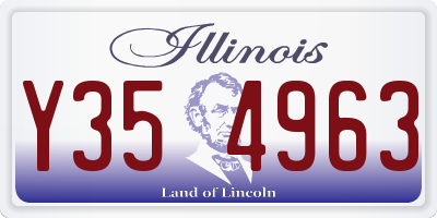 IL license plate Y354963
