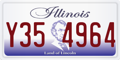 IL license plate Y354964