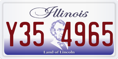 IL license plate Y354965