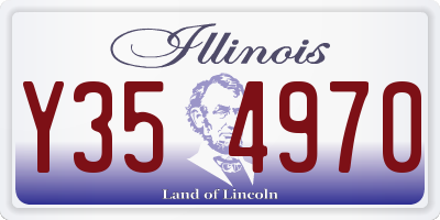 IL license plate Y354970