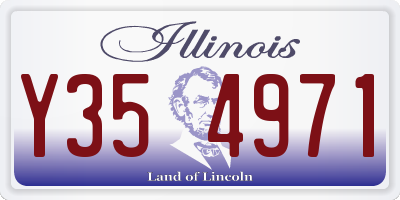 IL license plate Y354971