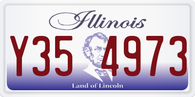 IL license plate Y354973