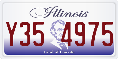 IL license plate Y354975