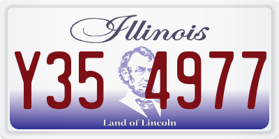 IL license plate Y354977