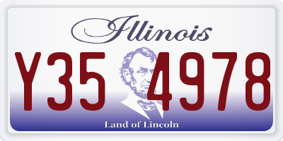 IL license plate Y354978