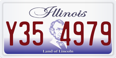 IL license plate Y354979