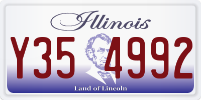IL license plate Y354992