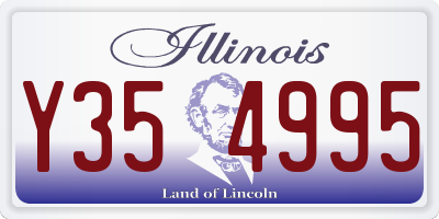IL license plate Y354995