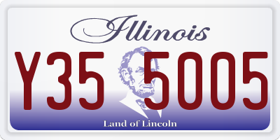 IL license plate Y355005