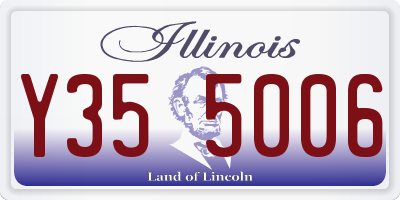 IL license plate Y355006