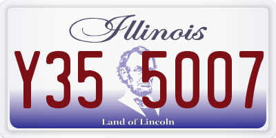 IL license plate Y355007