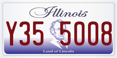 IL license plate Y355008