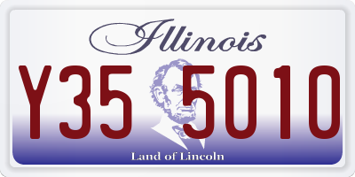 IL license plate Y355010