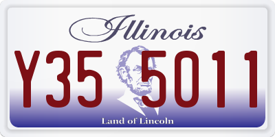 IL license plate Y355011