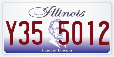 IL license plate Y355012