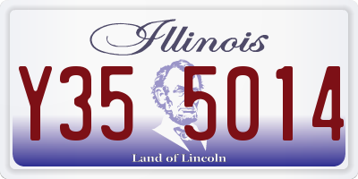 IL license plate Y355014