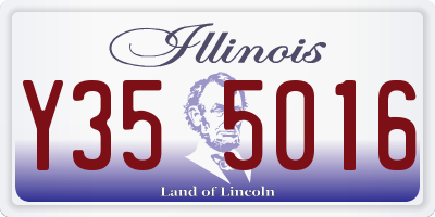 IL license plate Y355016