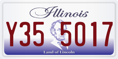 IL license plate Y355017