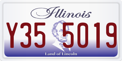 IL license plate Y355019
