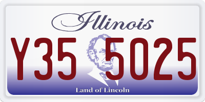 IL license plate Y355025