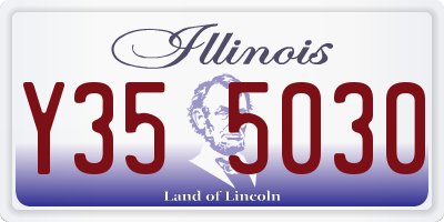 IL license plate Y355030