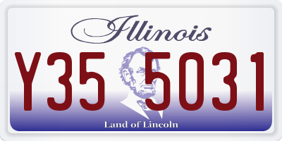 IL license plate Y355031