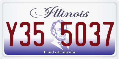 IL license plate Y355037