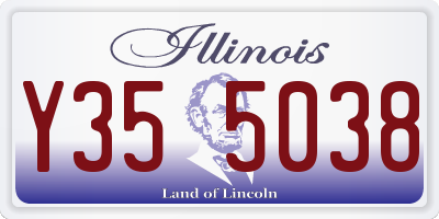 IL license plate Y355038