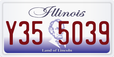 IL license plate Y355039