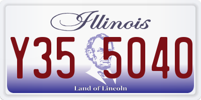 IL license plate Y355040