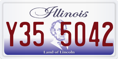 IL license plate Y355042