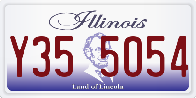 IL license plate Y355054