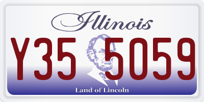 IL license plate Y355059
