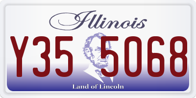 IL license plate Y355068
