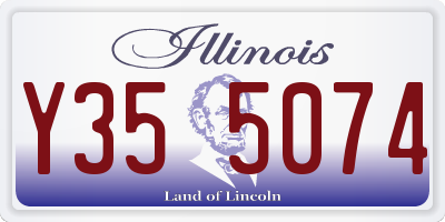 IL license plate Y355074